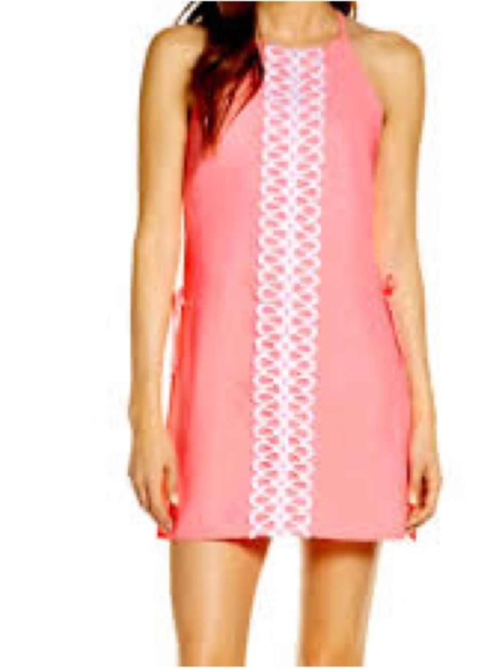 NWT. Lilly Pulitzer Pearl Romper Dress, White Embroidery, size 00